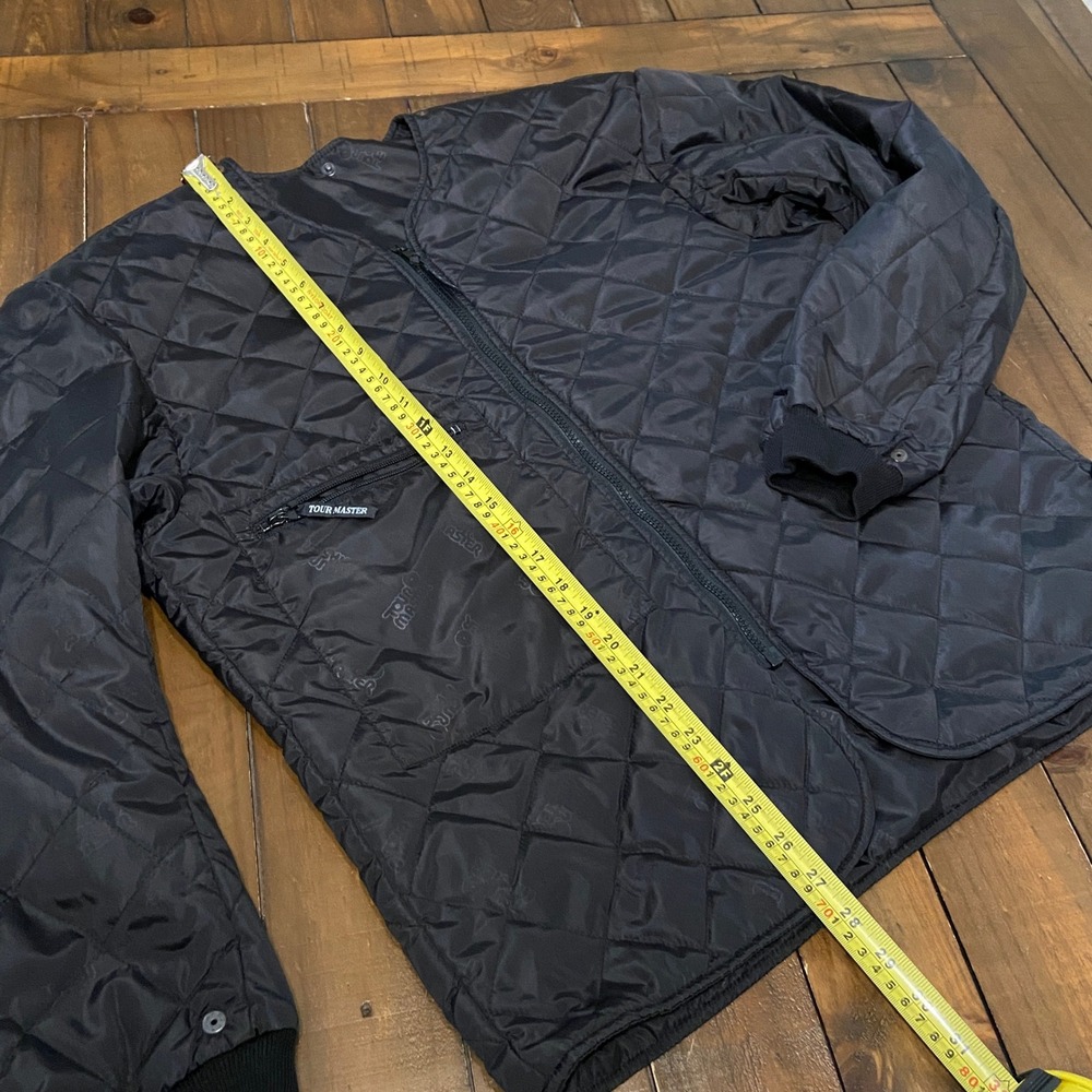 Tour Master Mens Black Quilted Thinsulate Liner Jacket Full Zip Size XL - Picture 5 of 6